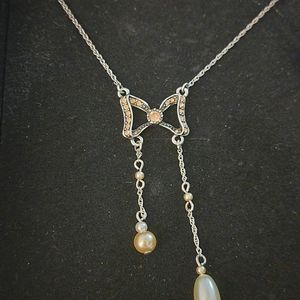 Matching pink and pearl jewelry